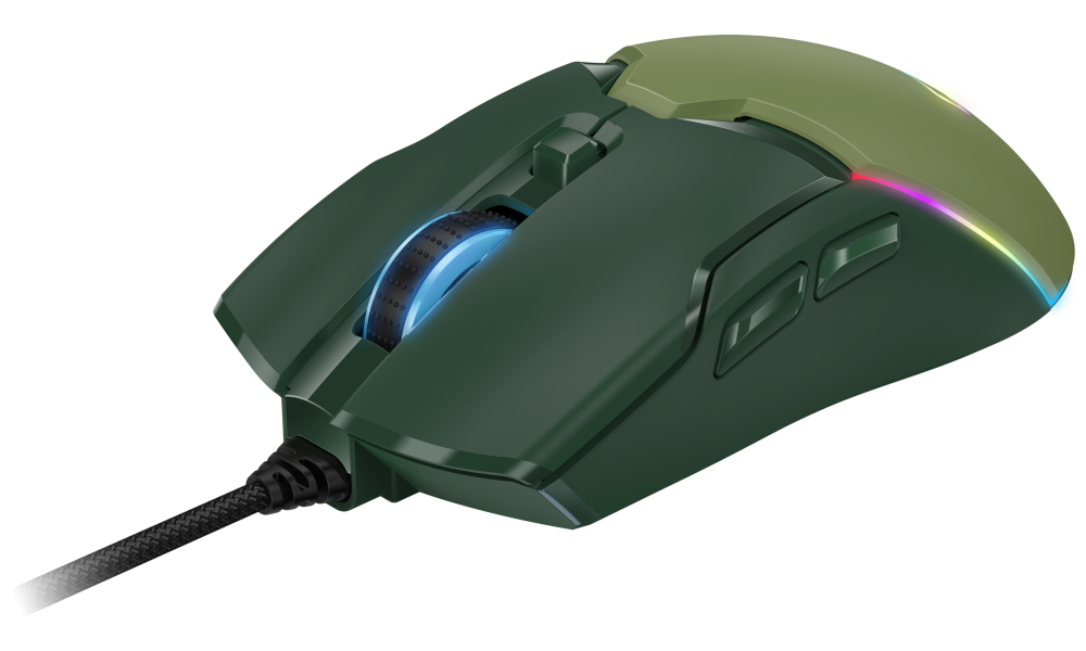 GENIUS GX GAMING Scorpion M700 Army Green/ drátová/ RGB podsvícení/ 800-7200 dpi/ USB/ 6tlačítek/ zelená